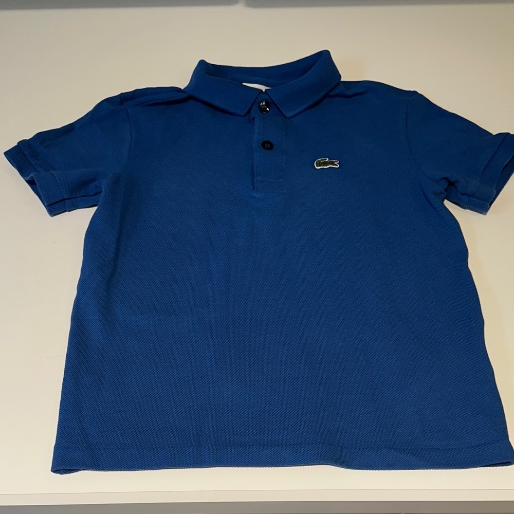 Lacoste Kids Polo Shirt size 8 in Vibrant Blue